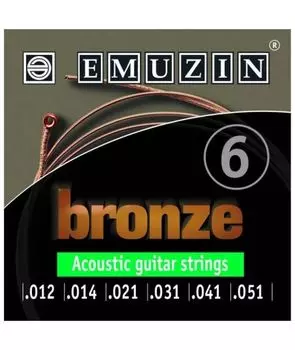 Струна одиночная для акустической гитары EMUZIN .014