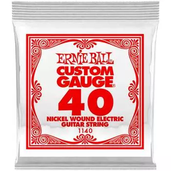 Струна одиночная для электрогитары ERNIE BALL 1140 Nickel Wound .040
