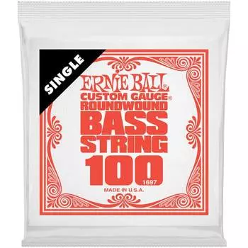 Струна одиночная для бас-гитары ERNIE BALL 1697 Nickel Wound .100