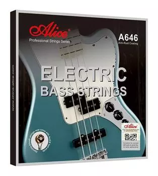 Струны ALICE A646 (4)-M для бас-гитары