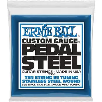 Струны для 10 струнной педальной слайд-гитары ERNIE BALL 2504 Stainless Steel E9 Tuning 13-39