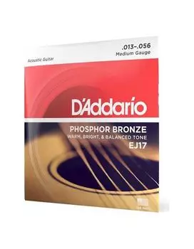 Струны для акустической гитары D'ADDARIO EJ17