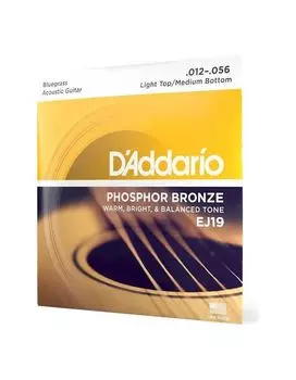 Струны для акустической гитары D'ADDARIO EJ19