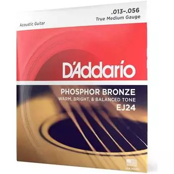 Струны для акустической гитары D'ADDARIO EJ24