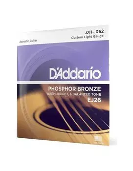 Струны для акустической гитары D'ADDARIO EJ26