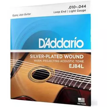 Струны для акустической гитары D'ADDARIO EJ84 L типа Selmer