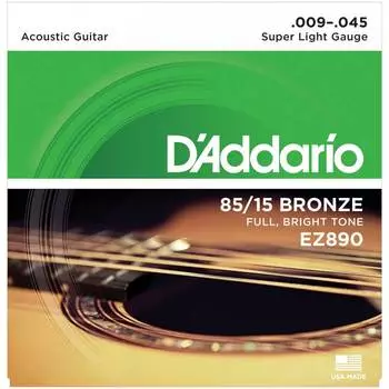 Струны для акустической гитары D'ADDARIO EZ890