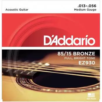Струны для акустической гитары D'ADDARIO EZ930