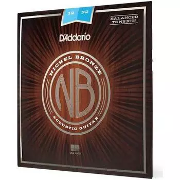 Струны для акустической гитары D'ADDARIO NB1252BT