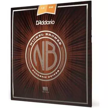 Струны для акустической гитары D'ADDARIO NB1256