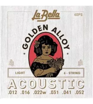 Струны для акустической гитары LA BELLA 40 PS