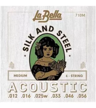 Струны для акустической гитары LA BELLA 710 M