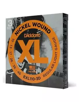Струны для электрогитары D'ADDARIO EXL110 3D