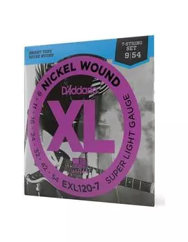 Струны для электрогитары D'ADDARIO EXL120 7