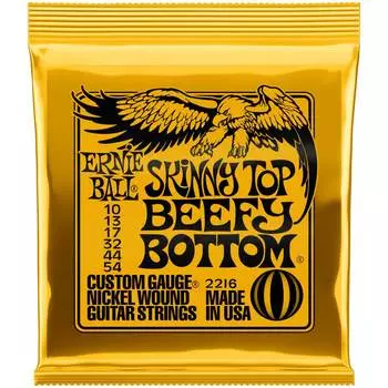 Струны для электрогитары ERNIE BALL 2216 Nickel Wound Slinky Skinny Top Beefy Bottom 10-54