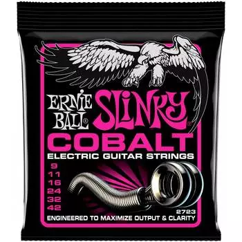 Струны для электрогитары ERNIE BALL 2723 Cobalt Slinky Super 9-42