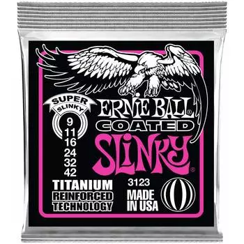 Струны для электрогитары ERNIE BALL 3123 RPS Coated Titanium Slinky Super 9-42