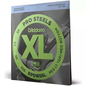Струны для бас-гитары D'ADDARIO EPS165SL