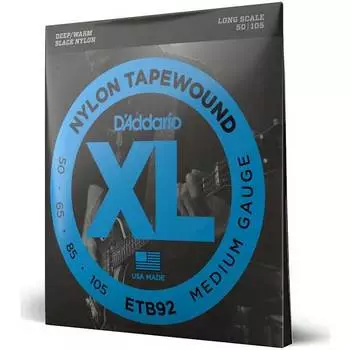Струны для бас-гитары D'ADDARIO ETB 92