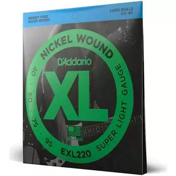 Струны для бас-гитары D'ADDARIO EXL220