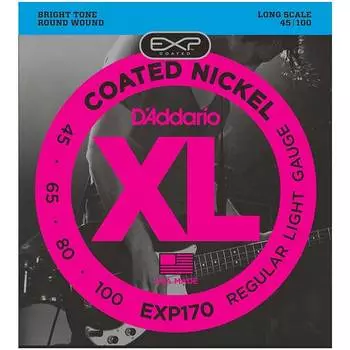 Струны для бас-гитары D'ADDARIO EXP170