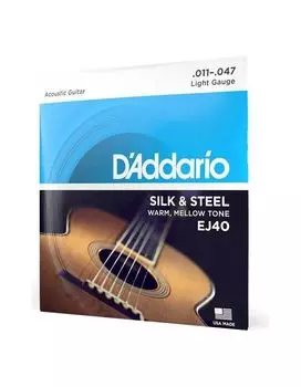 Струны для фолк гитары D'ADDARIO EJ40