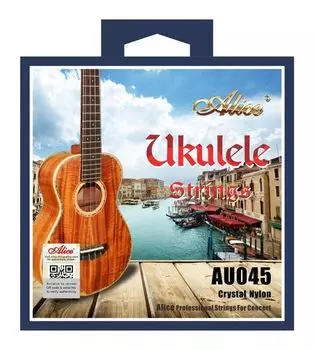 Струны для укулеле концерт ALICE AU045 -C