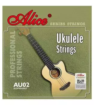 Струны для укулеле сопрано ALICE AU 02