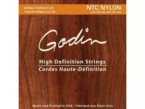 Струны Godin 009350 NTC Nylon нейлон для классической гитары
