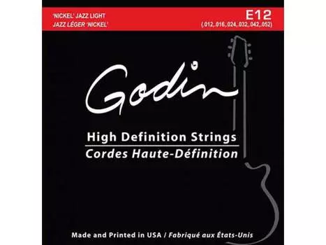 Струны Godin 033416 E-12 12-52 для электрогитары