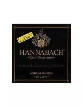 Струны Hannabach 728MTC CARBON Custom Made нейлон карбон для классической гитары