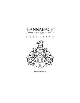 Струны Hannabach EXCLMT Exclusive Black нейлон для классической гитары