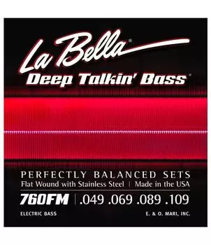 Струны LA BELLA 760 FM для бас-гитары