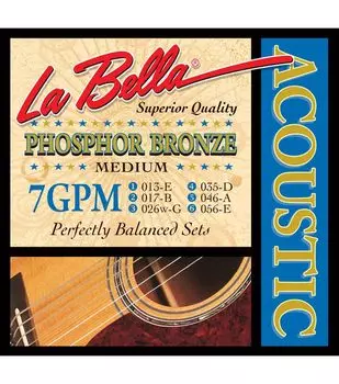 Струны La Bella 7GPM 13-56 для акустической гитары