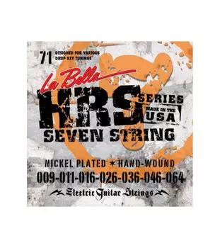 Струны La Bella HRS-71 009-064 для 7-ми струнной электрогитары