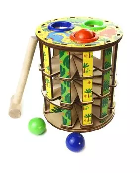 Стучалка WOODLANDTOYS 140201 Башенка. Динозавры