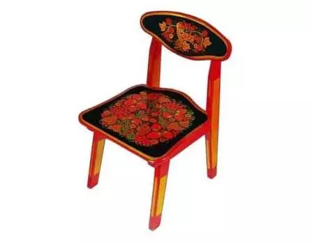 Стул Хохлома деревянный Н-54см. арт.7302