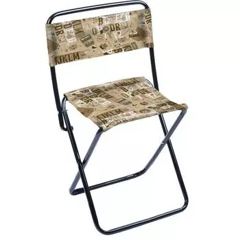 Стул поход.склад. со спинкой на замк. опорах (труба d16) "Ника ", сафари , ПС2/СФ