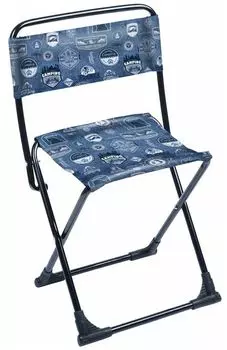 Стул походный складной со спинкой "Ника" ПС3/Д джинс