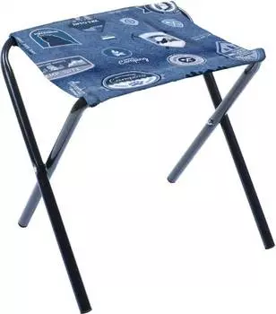 Стул склад.Дачный на 4-х опорах (труба d16) джинс , ДС/Д