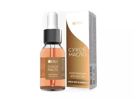 Сухое укрепляющее масло для ногтей Milv Milk Oat&amp;Honey 15 мл