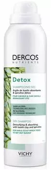 Сухой шампунь Dercos nutrients detox Vichy, 150 мл