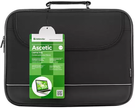 Сумка Defender для ноутбука Ascetic 15"-16" черный