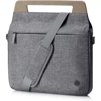 Сумка для ноутбука HP 14" ENEW Brief Case серый/коричневый пластик (1A214AA)