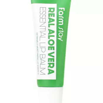 Суперувлажняющий бальзам для губ с алоэ FarmStay Real Aloe Vera Essential Lip Balm, 10мл
