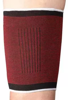 Суппорт бедра эластичный INDIGO 2001B-TSP M Черно-красный