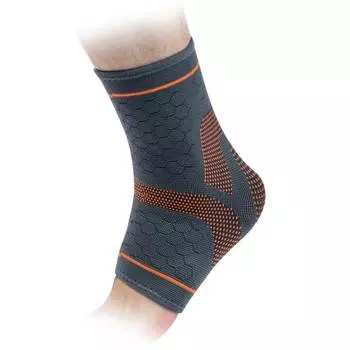 Суппорт голеностопа эластичный SIBOTE ST-945 S Серо-оранжевый