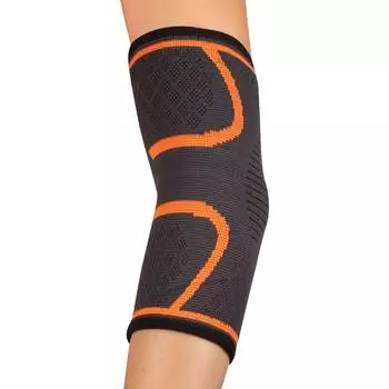 Суппорт локтя эластичный INDIGO IN206 M Черно-оранжевый