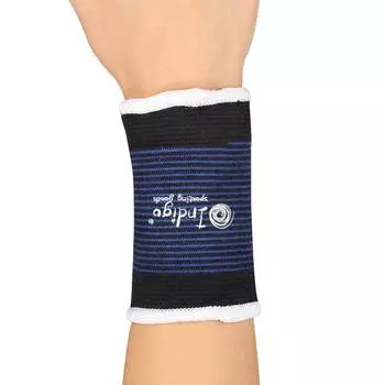 Суппорт запястья эластичный INDIGO 1481-TSW S Черно-синий