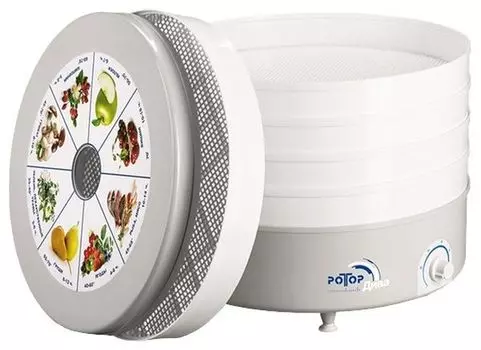 Сушилка для овощей и фруктов Ротор Дива СШ-007-06 (5 поддонов) белый